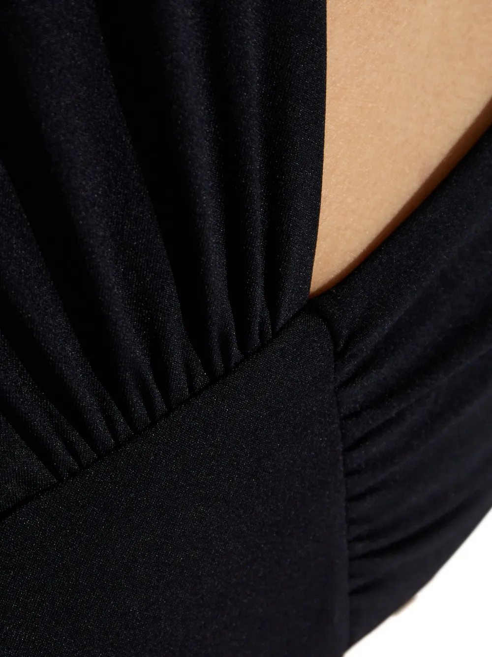 Agua Bendita Malibu Cut-out Criss-cross Swimsuit In Black