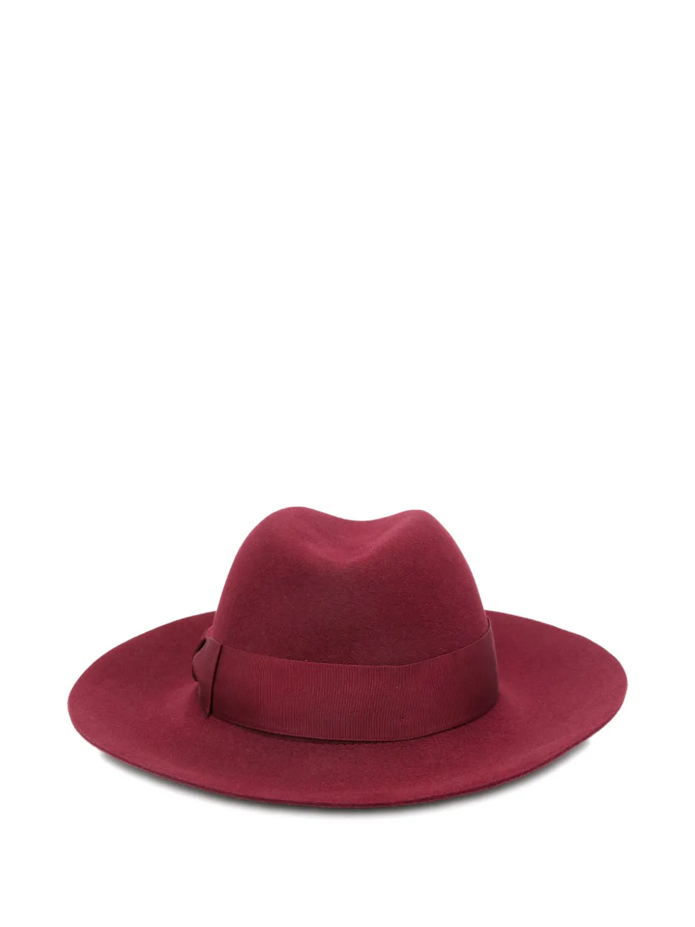 Borsalino Claudette zonnehoed met lintdetail - Rood