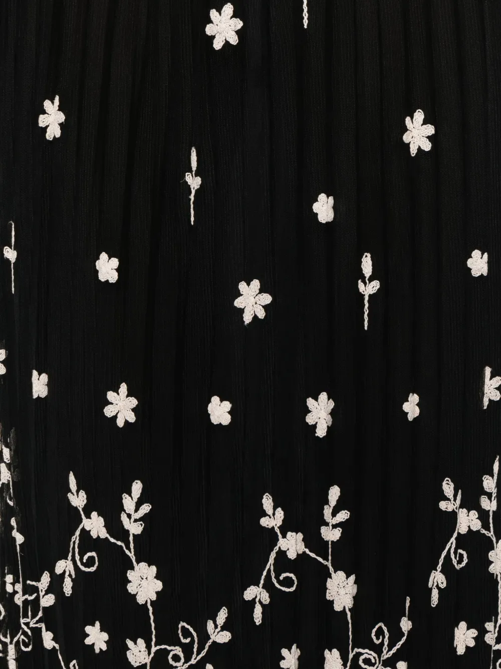 TOTEME Tulen midi-rok met bloemenprint Zwart