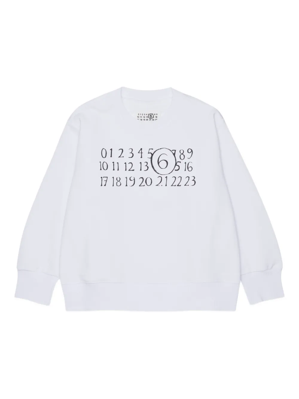 MM6 Maison Margiela Kids long-sleeves sweater - Bianco
