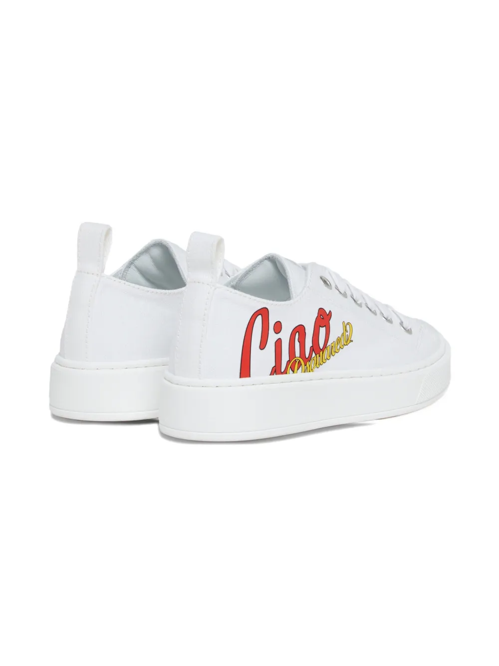DSQUARED2 KIDS Sneakers met tekst Wit