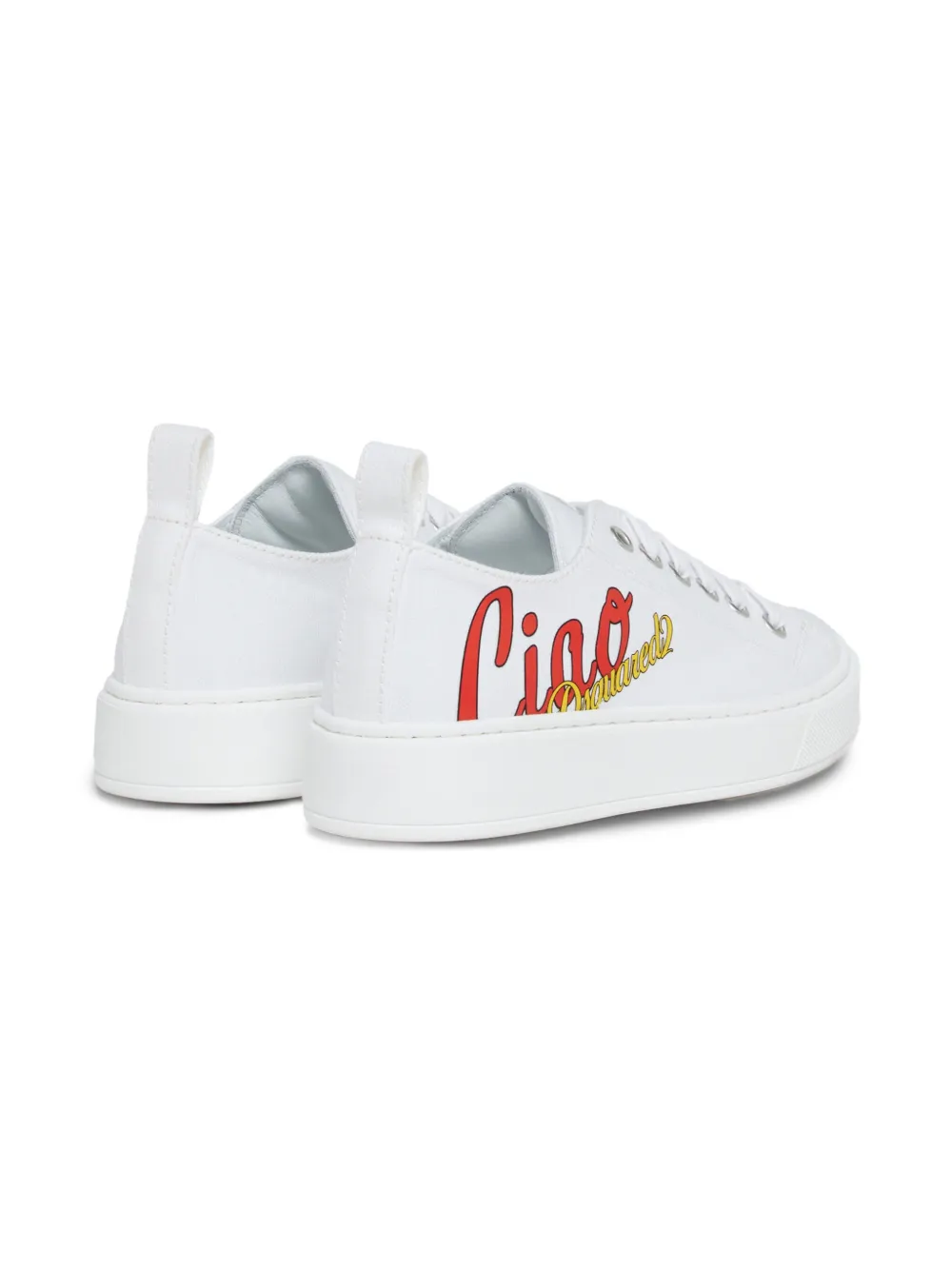 DSQUARED2 KIDS Sneakers met tekst Wit