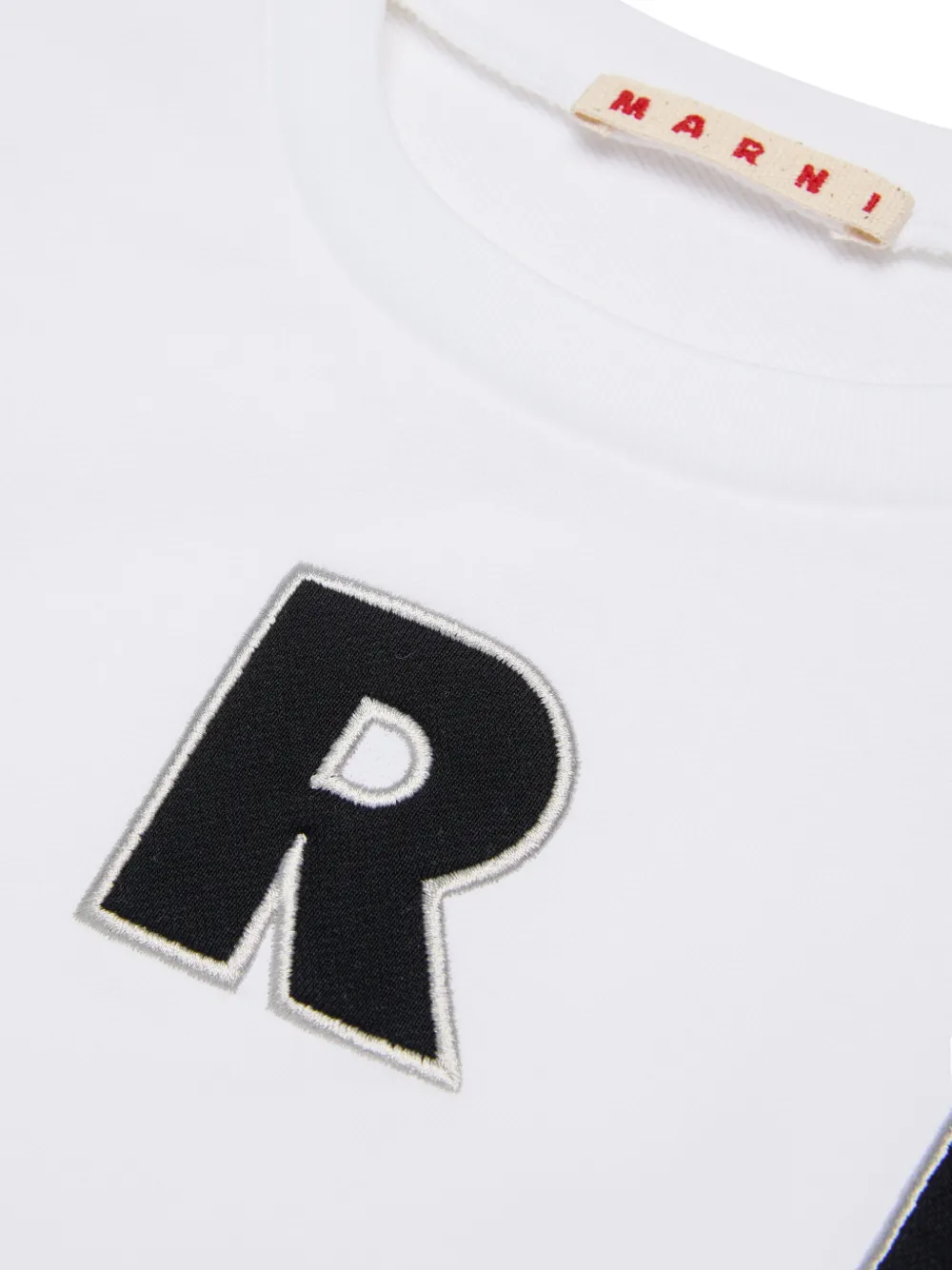 Marni Kids Sweater met geborduurd logo Wit