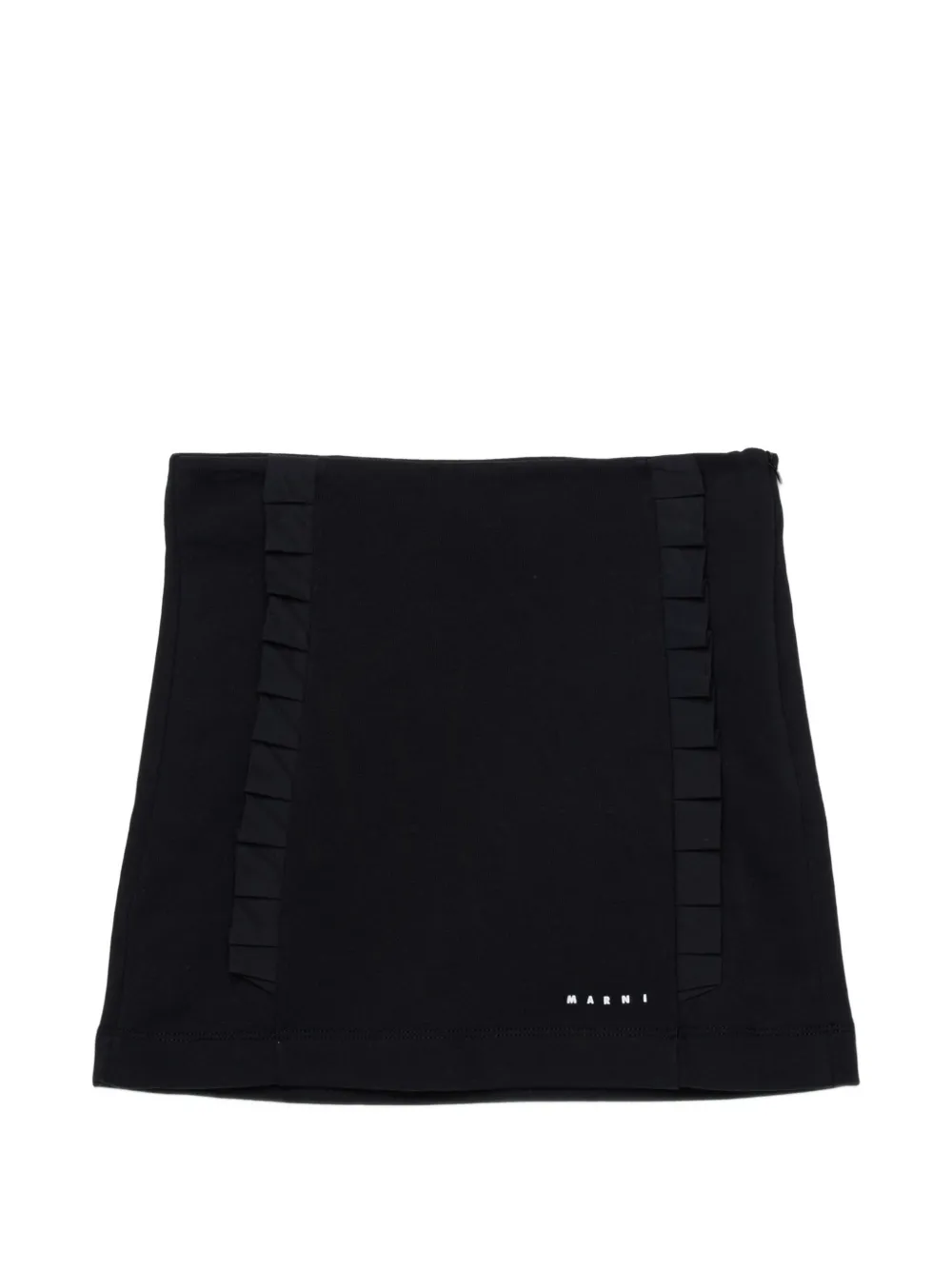 Marni Kids ruffled mini skirt - Nero
