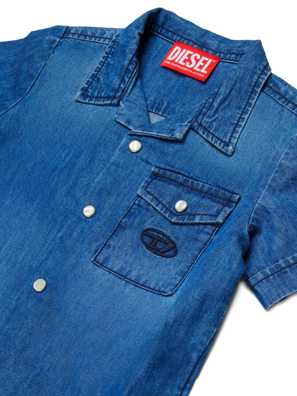  Diesel Kids Cirib Denim Shirt - Blue 