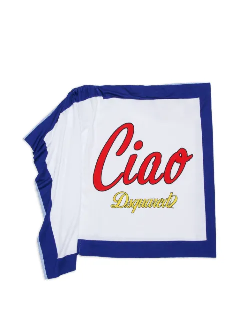 DSQUARED2 KIDS serviette à logo imprimé