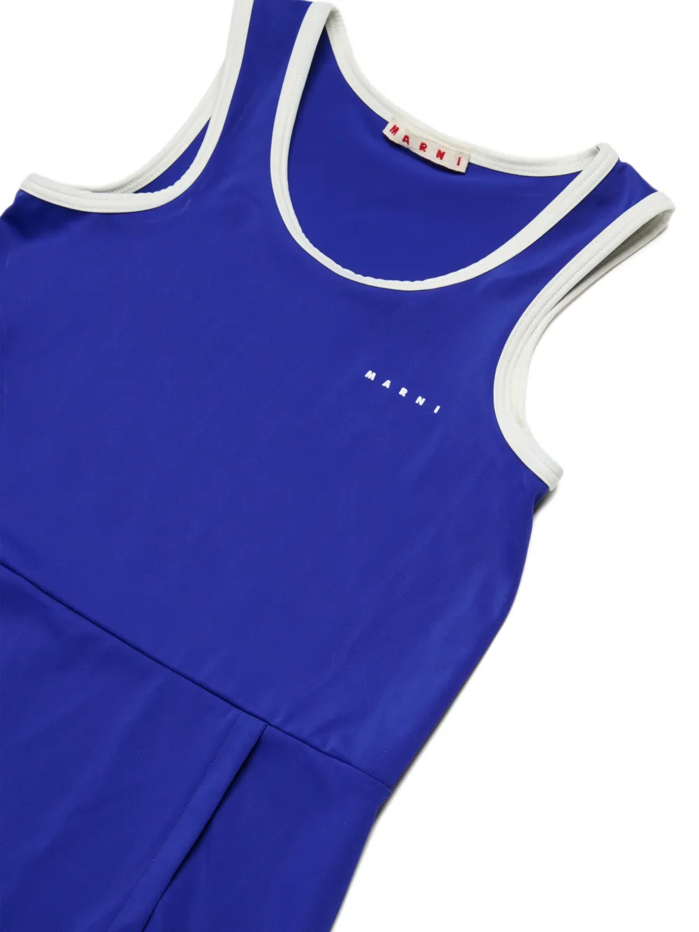  Marni Kids Contrast-trim Swimsuit - Blue 
