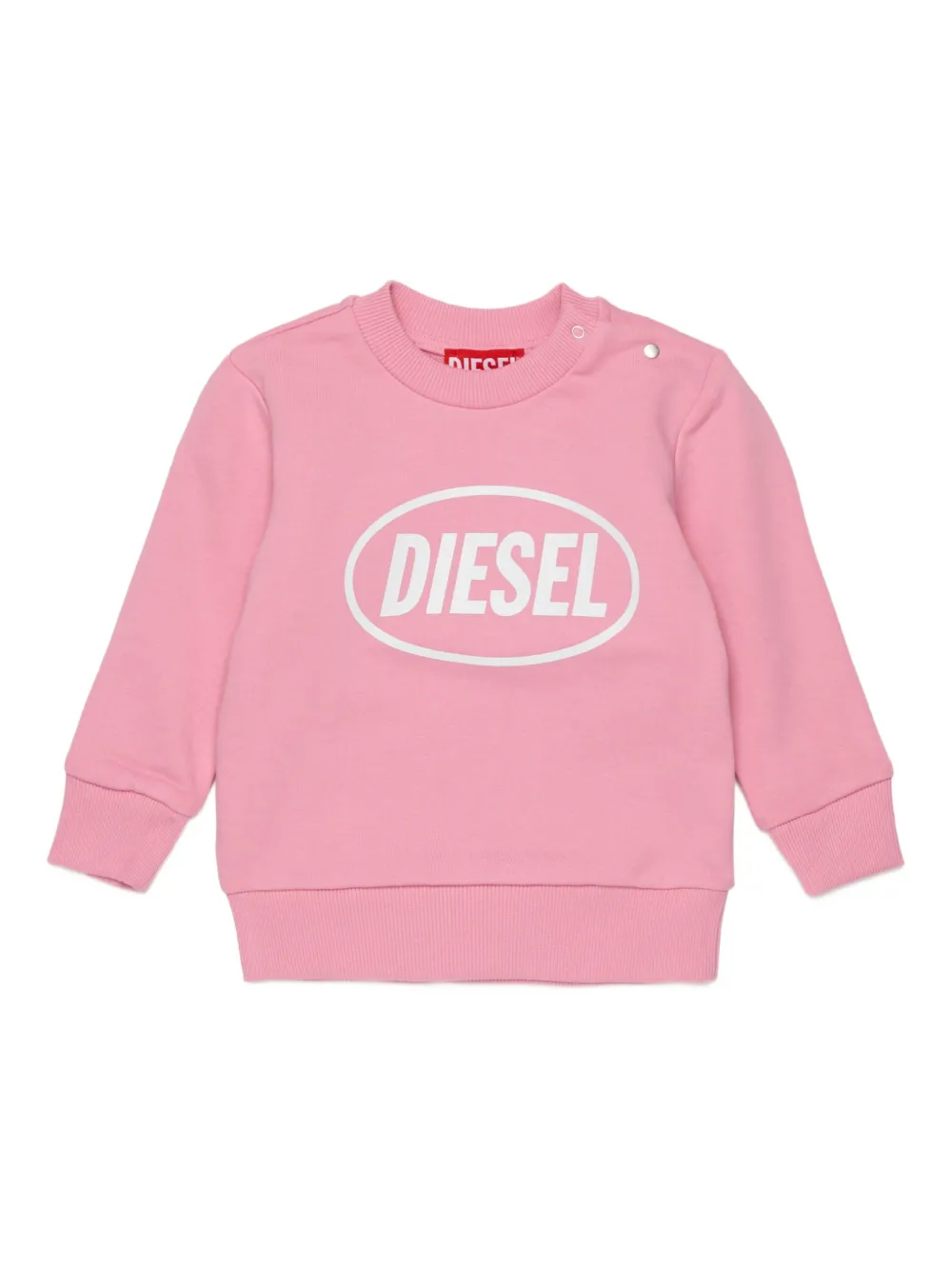 Diesel Kids crew-neck sweatshirt - Rosa