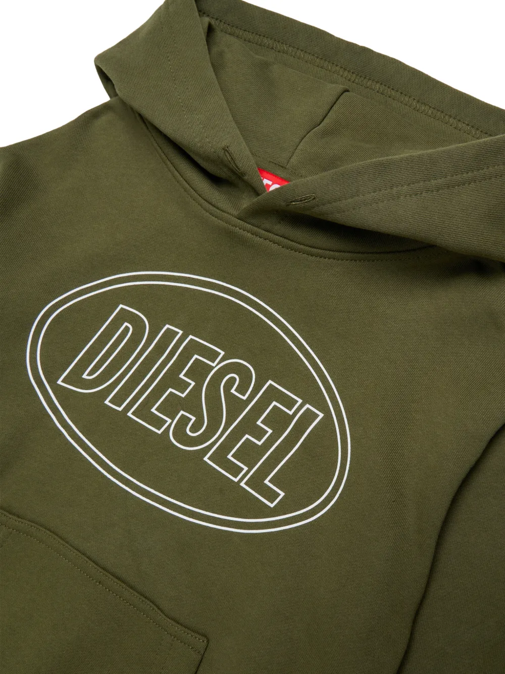 Diesel Kids Scirclehood Over hoodie Groen
