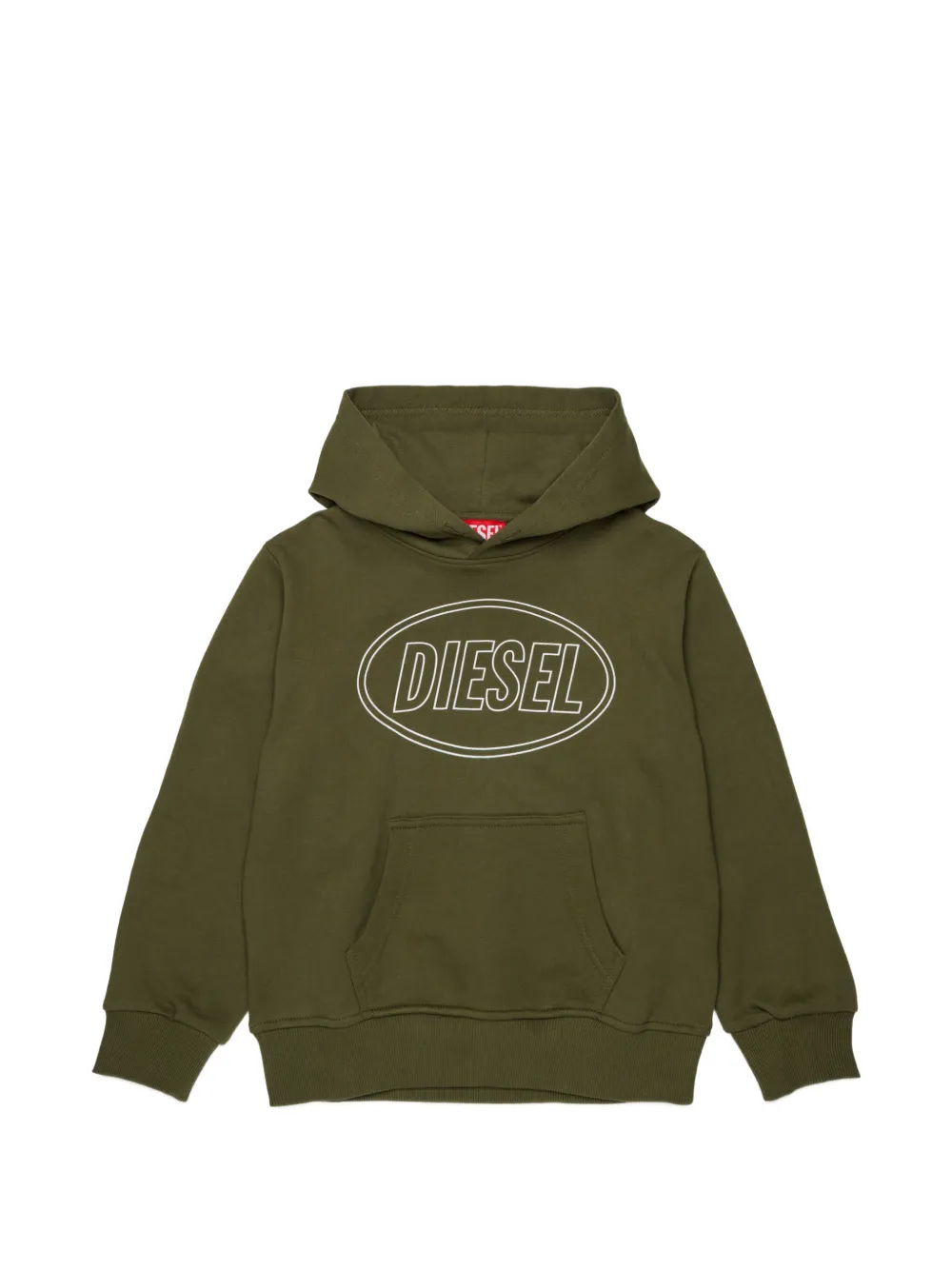 Diesel Kids Scirclehood Over hoodie - Verde