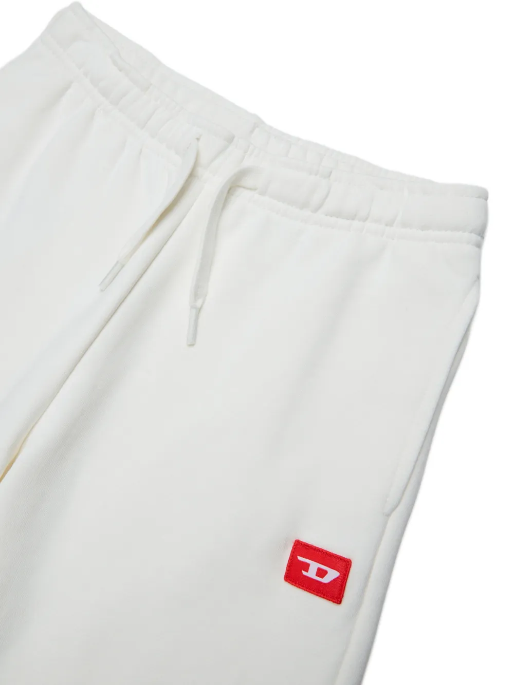 Diesel Kids Shorts met trekkoord en logopatch Wit