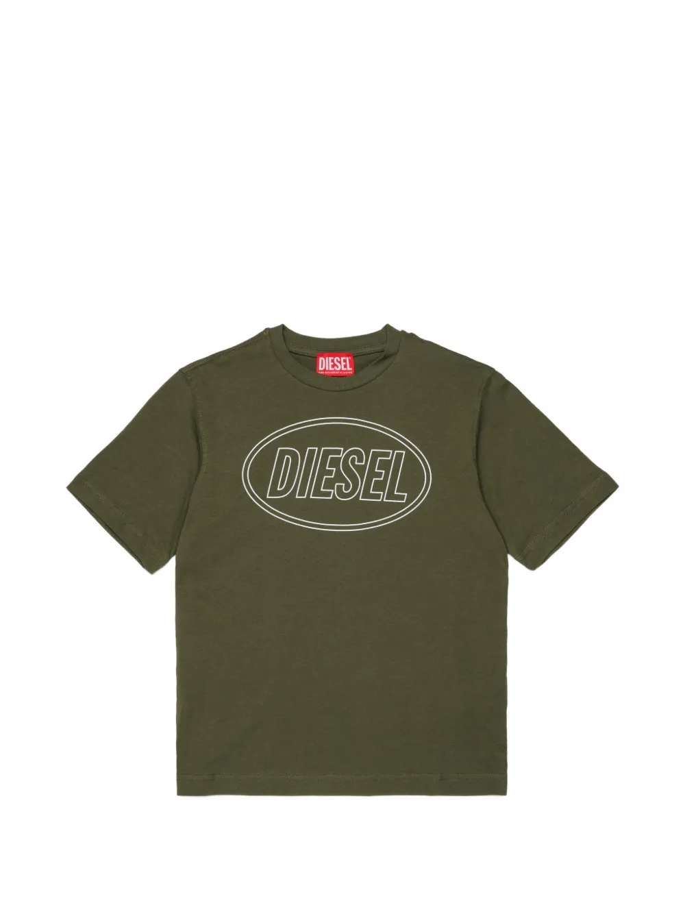 Diesel Kids Tcircle Over T-shirt - Verde