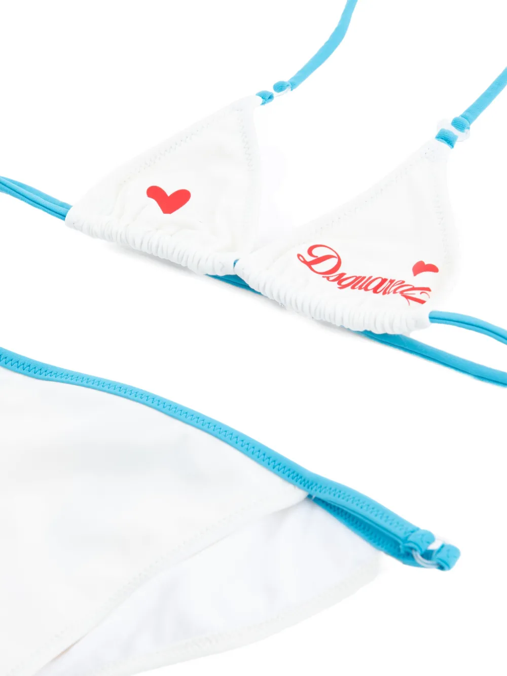  Dsquared2 Kids Heart-detail Bikini - White 