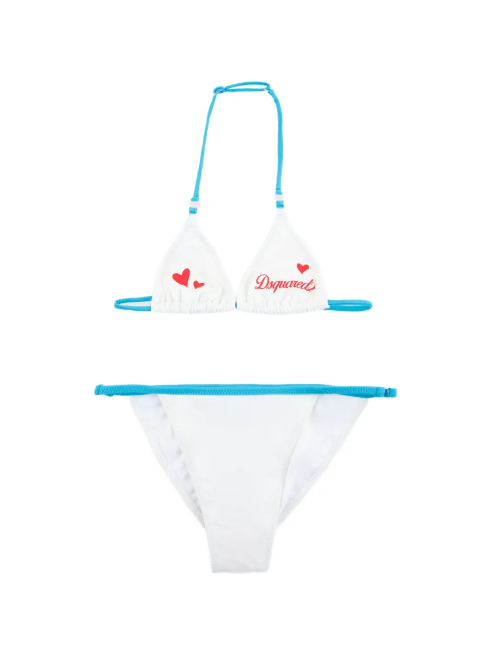 DSQUARED2 KIDS heart-detail bikini - White