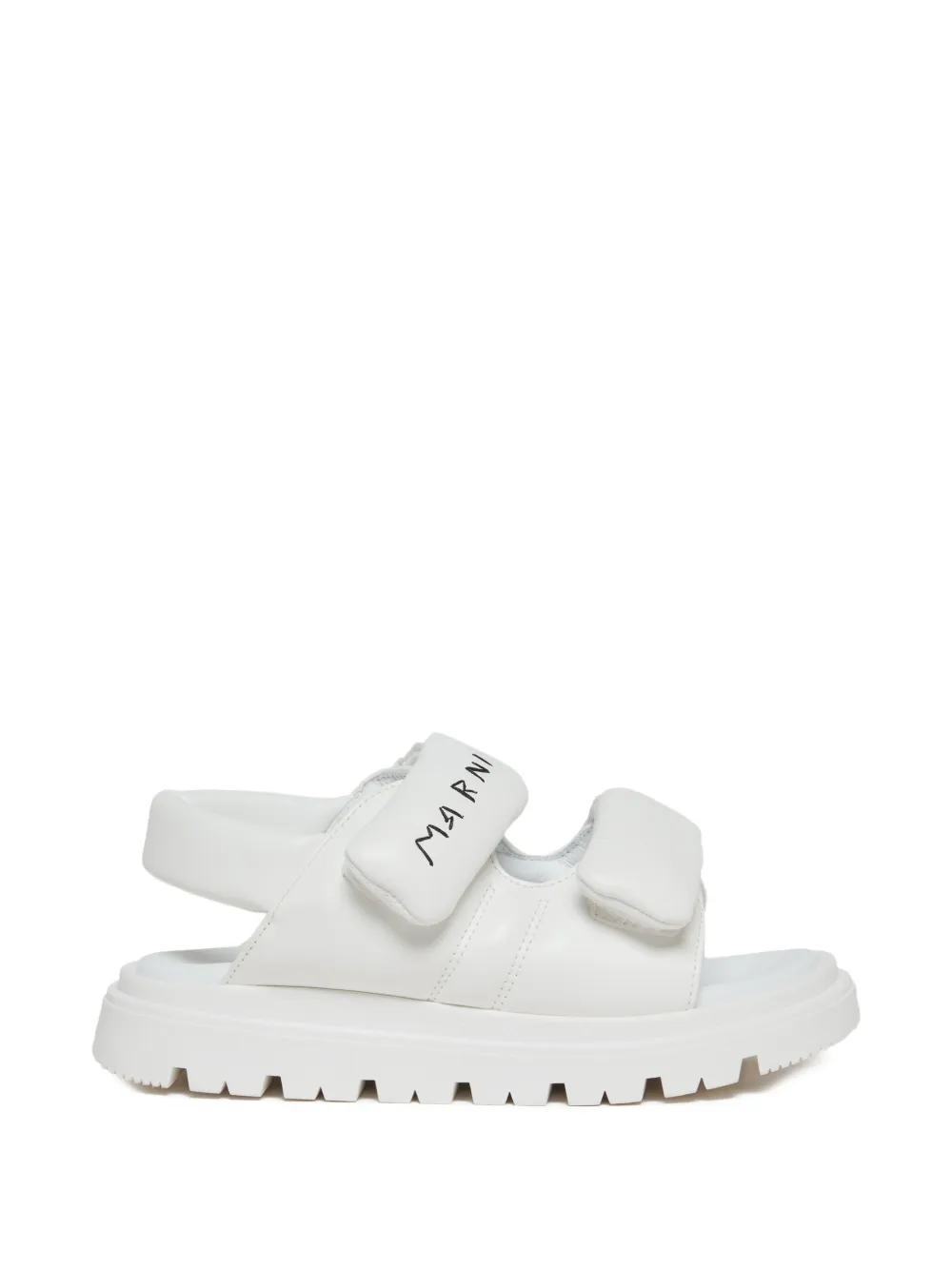 Marni Kids Sandalen met logobandje Wit