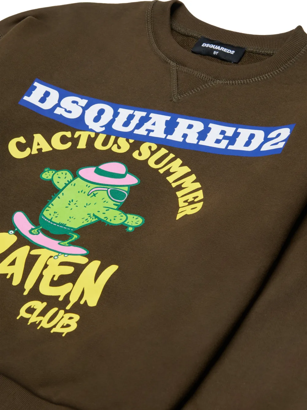  Dsquared2 Kids Cactus Graphic Sweatshirt - Brown 