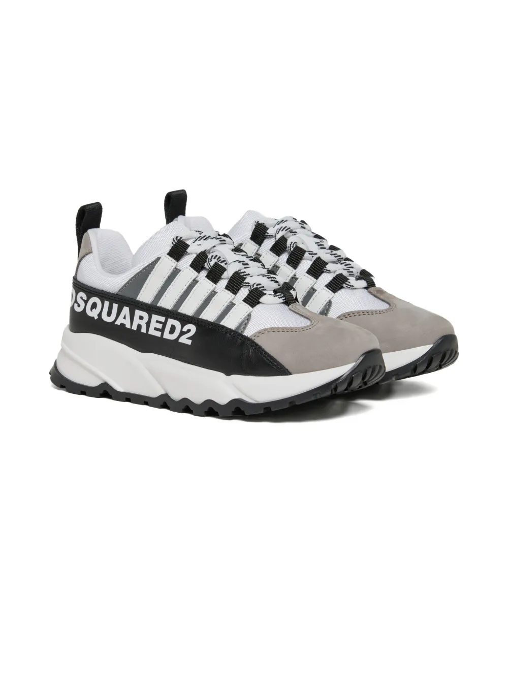 DSQUARED2 KIDS logo-print sneakers - Bianco