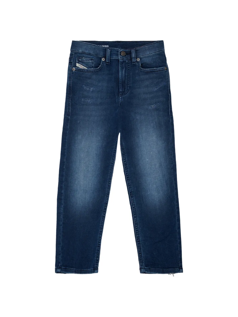 Diesel Kids Jeans con logo - Blu