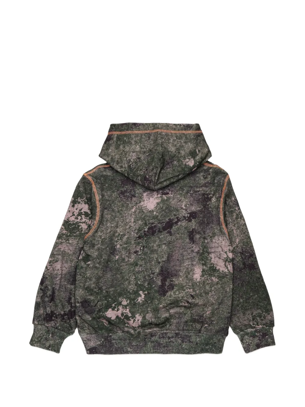 Diesel Kids Hoodie met print Groen