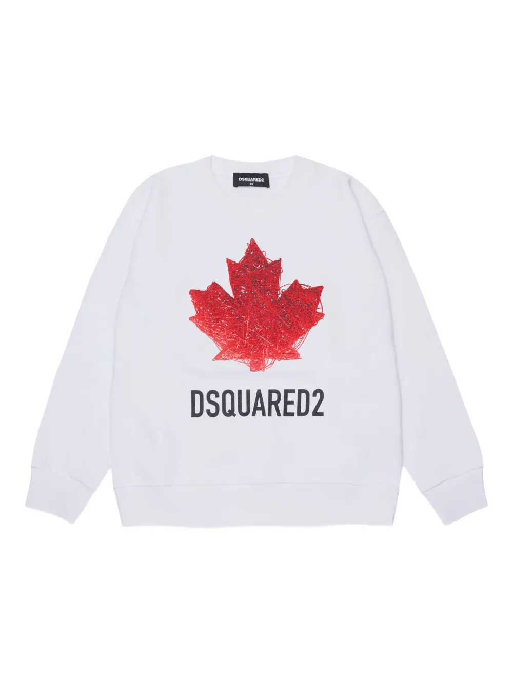 Dsquared2 Kids' Logo Crew-neck Sweatshirt In Gray