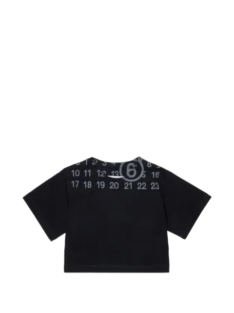 MM6 Maison Margiela Kids numbered cropped T-shirt