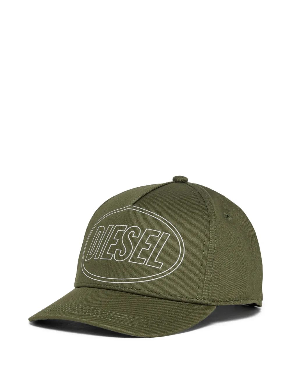 Diesel Kids logo-embroidered baseball cap - Verde