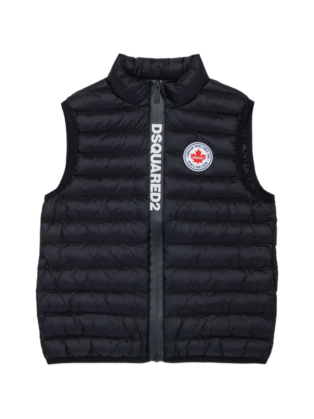 DSQUARED2 KIDS logo-print gilet - Nero