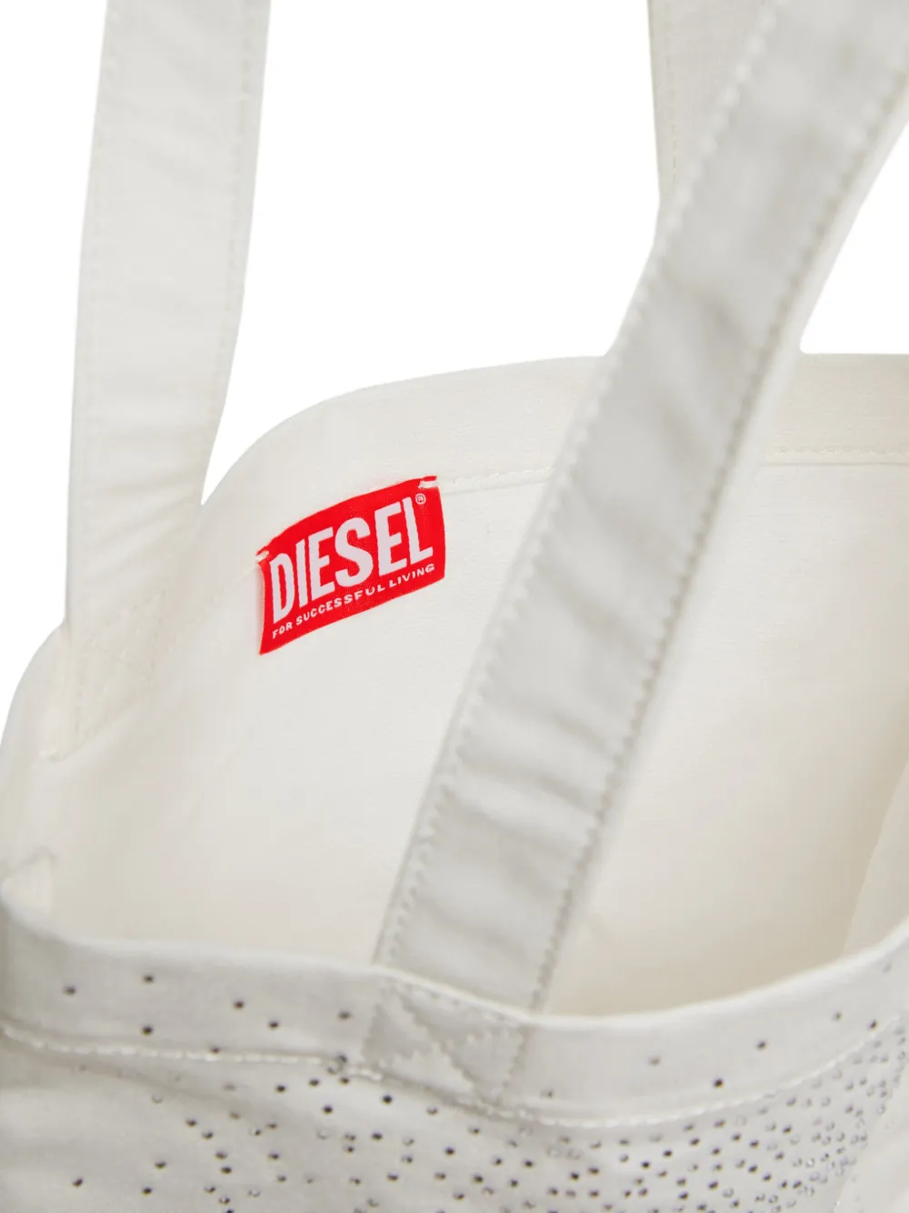 Diesel Kids Verfraaide schoudertas Wit