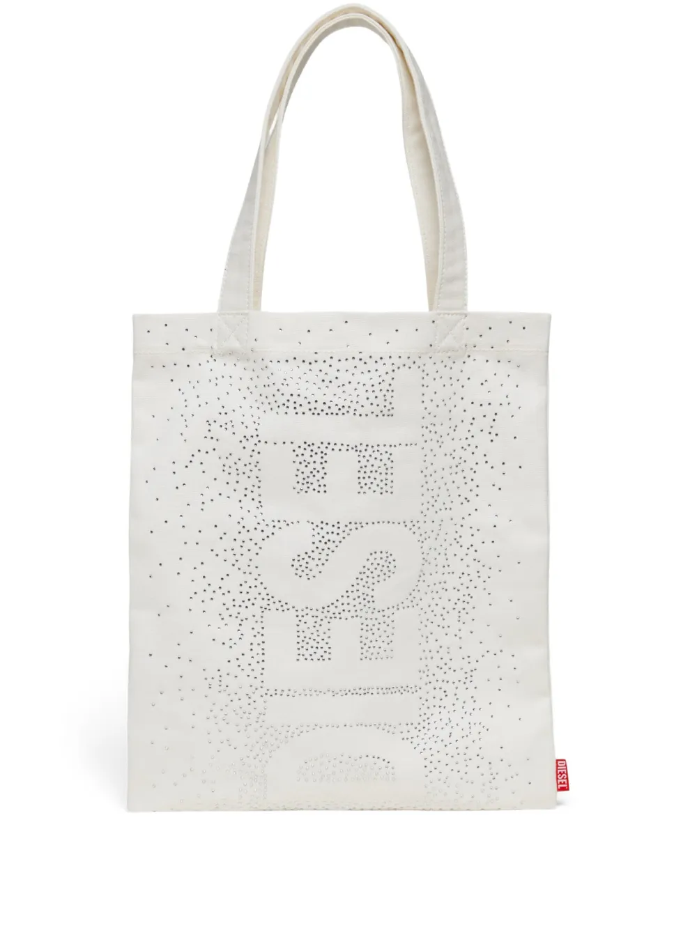 Diesel Kids Borsa a spalla con decorazione - Bianco