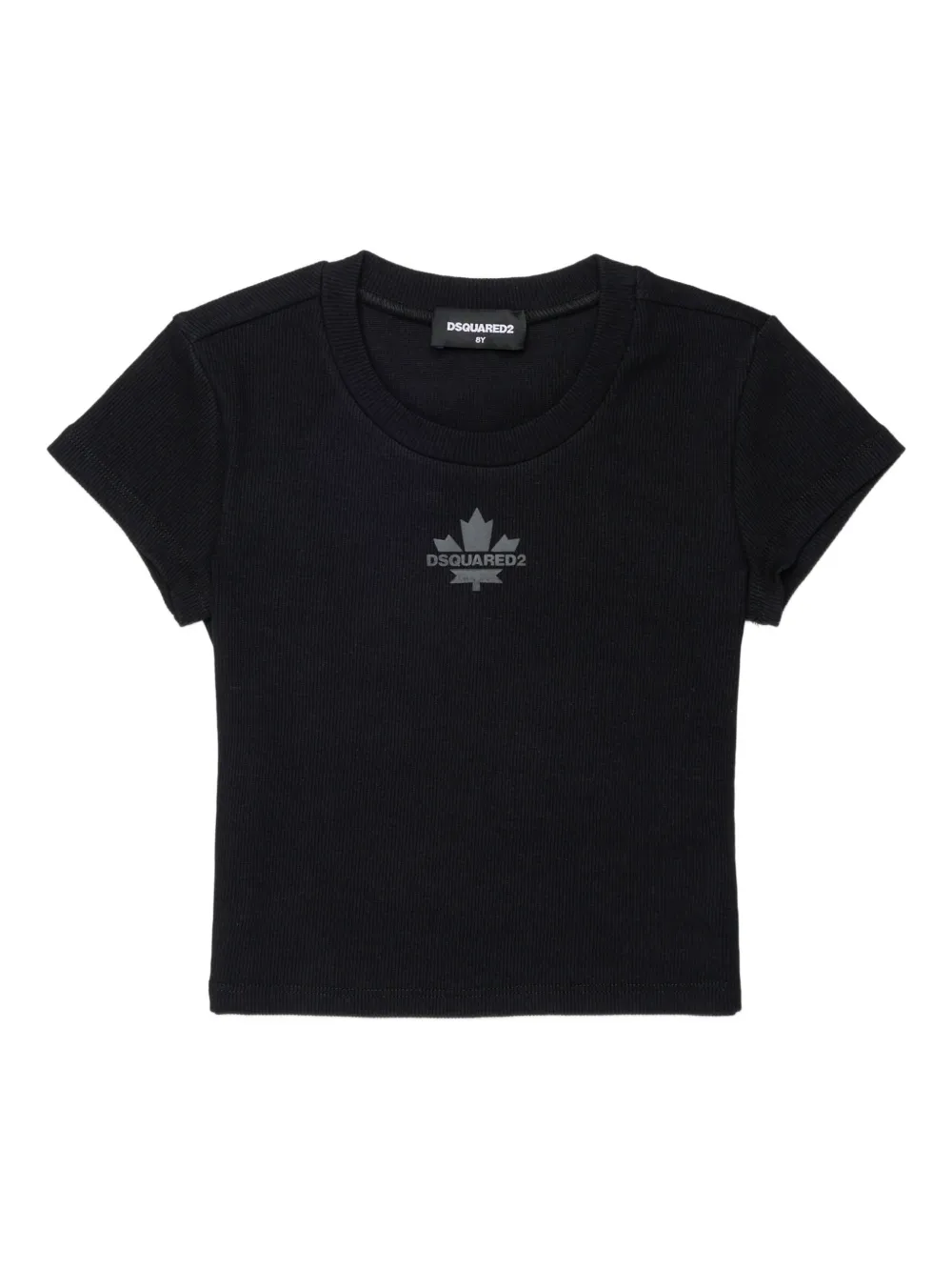 Dsquared2 Kids' Logo Crew-neck T-shirt In Black