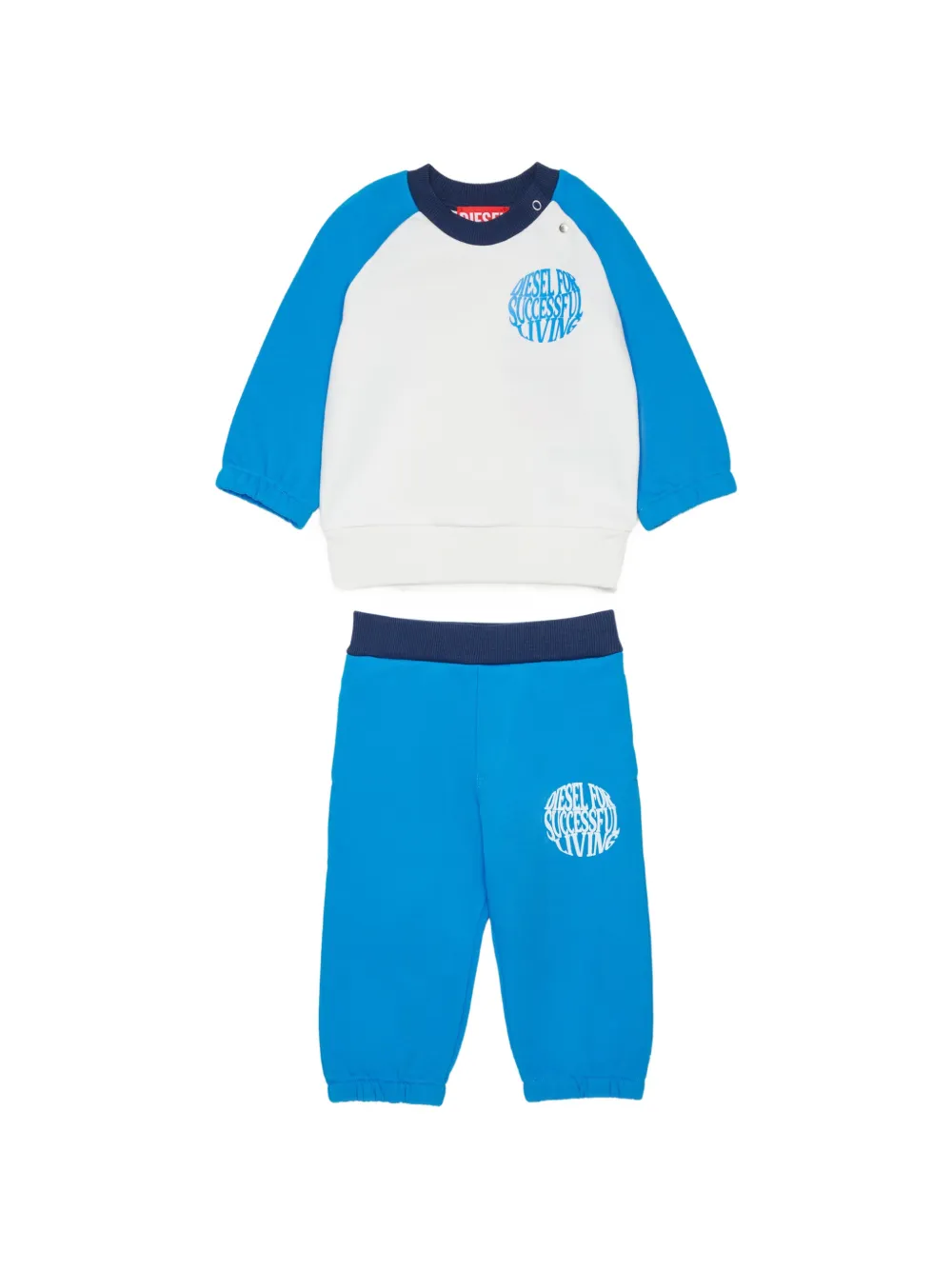 Diesel Kids long-sleeve tracksuit set - Blu