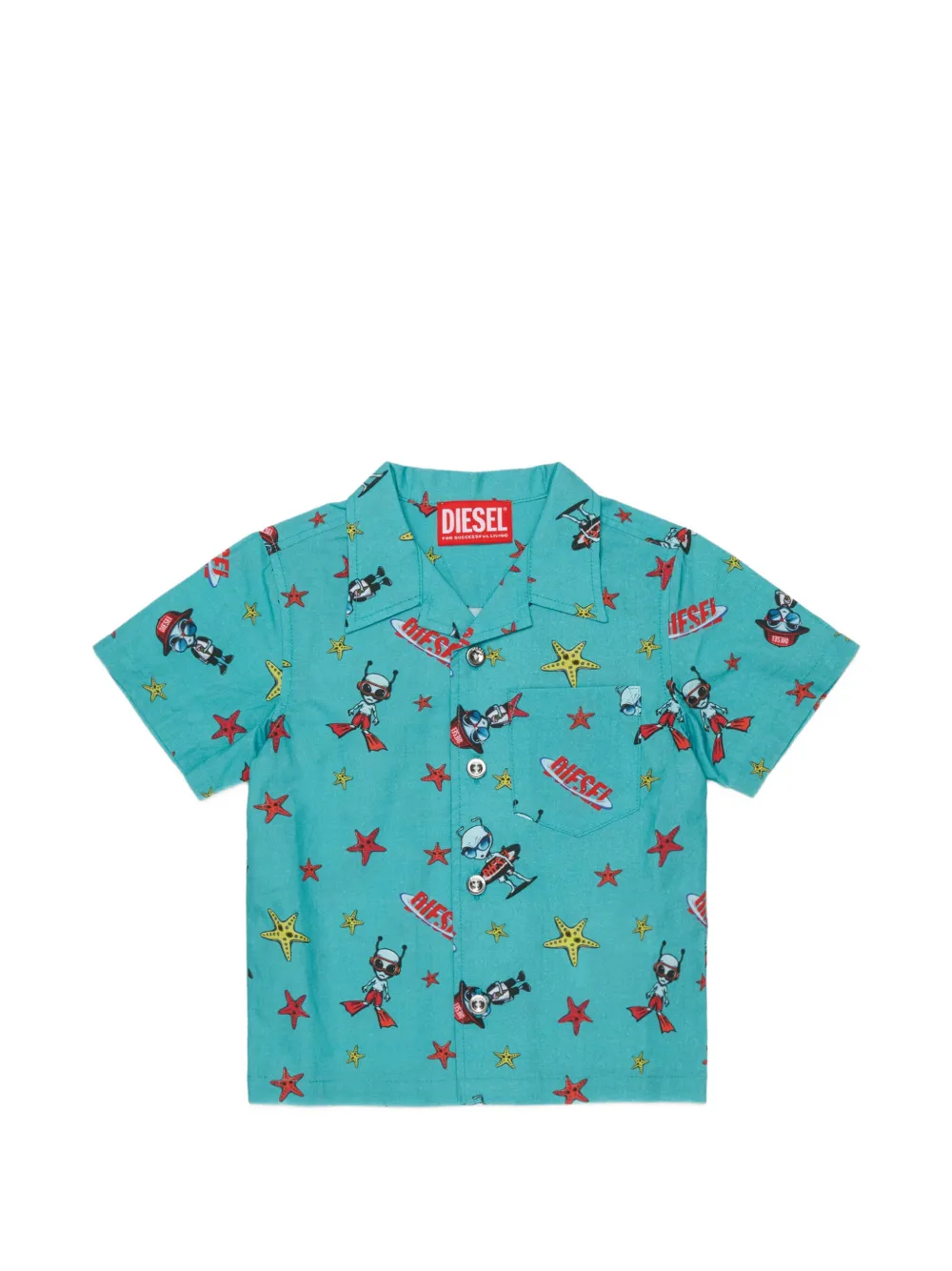 Diesel Kids Camicia a maniche corte - Blu