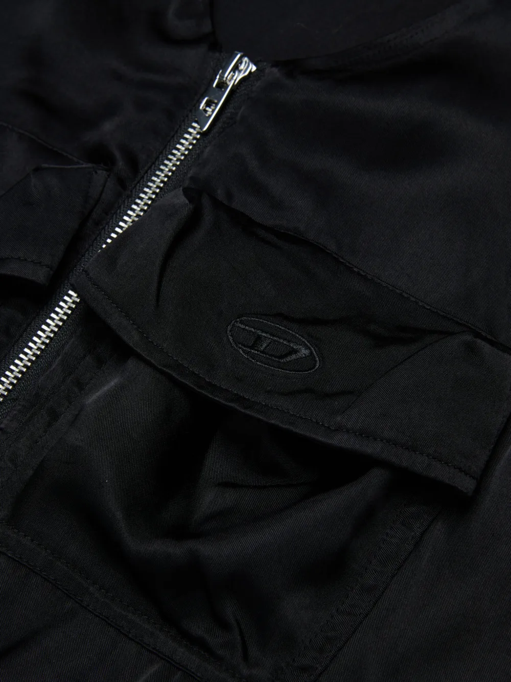 Diesel Kids Jurk met zak Zwart