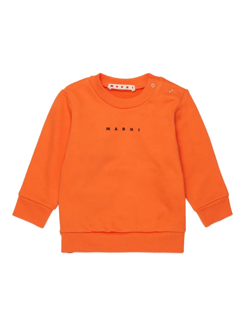 Marni Kids crew-neck sweater - Arancione
