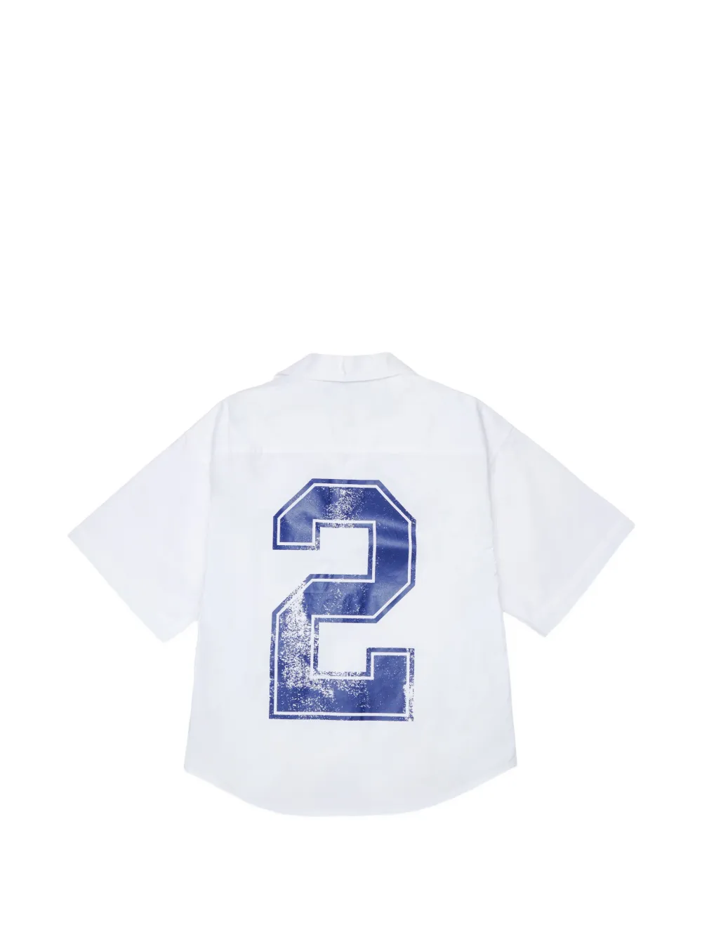  Dsquared2 Kids Embroidered Cotton Shirt - White 