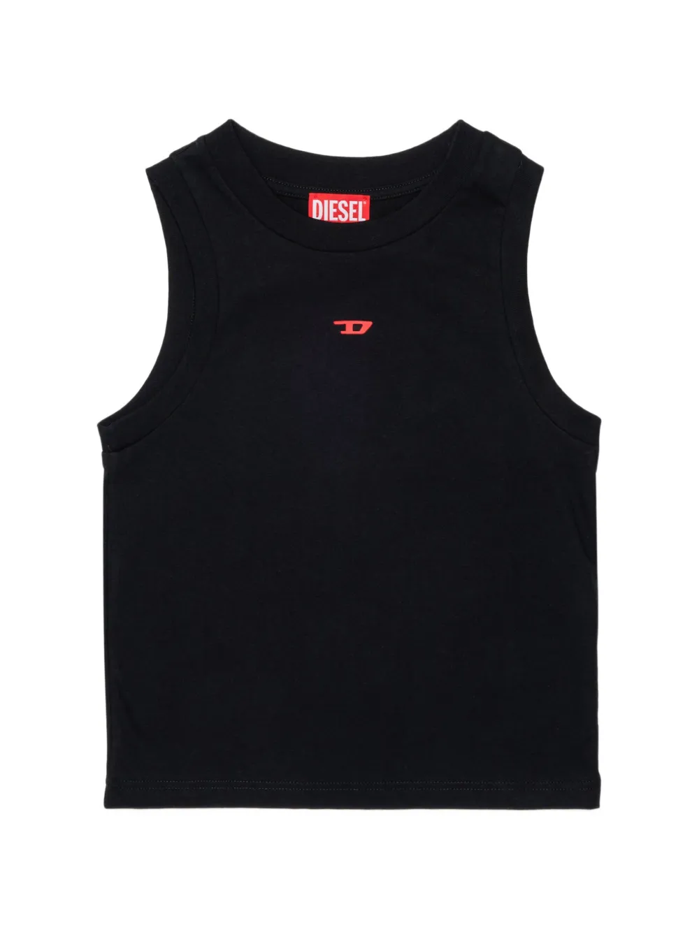 Diesel Kids Mtiardy logo-detail sleeveless tank top - Nero