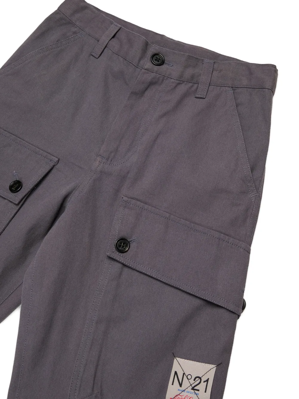 Button Cargo Trousers