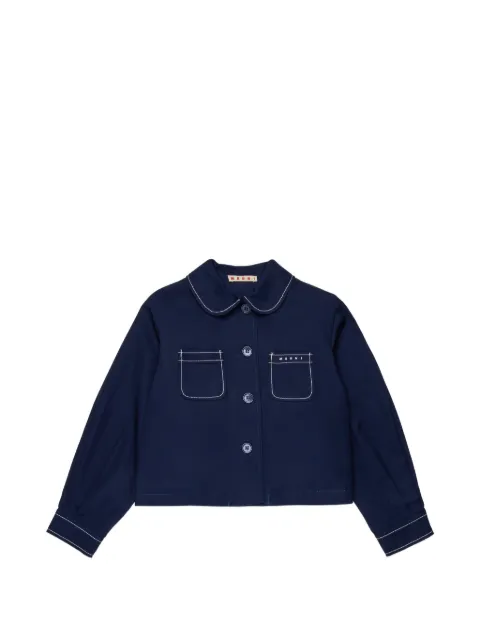 Marni Kids chamarra con cuello Peter Pan