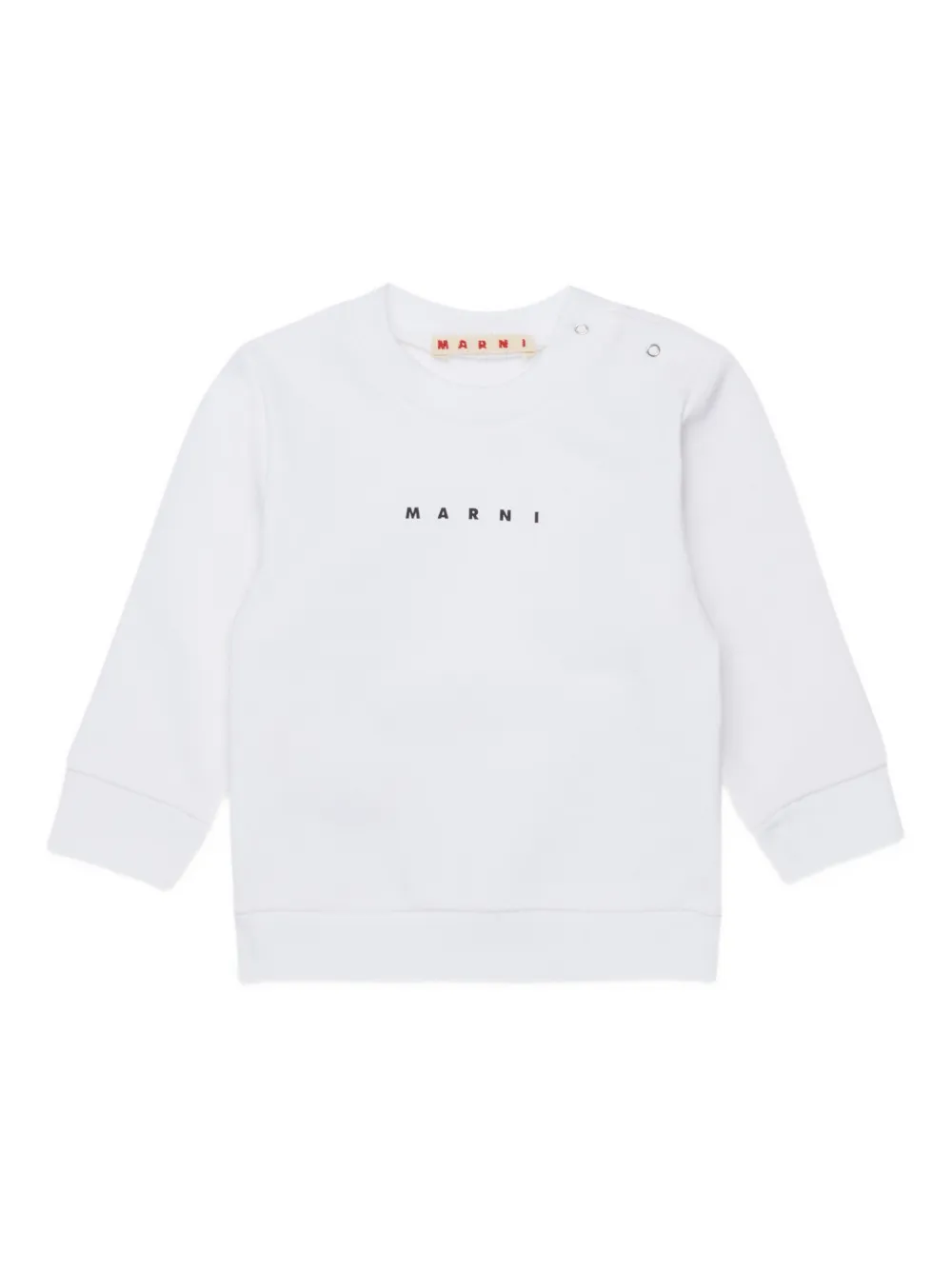 Marni Kids crew-neck sweatshirt - Bianco
