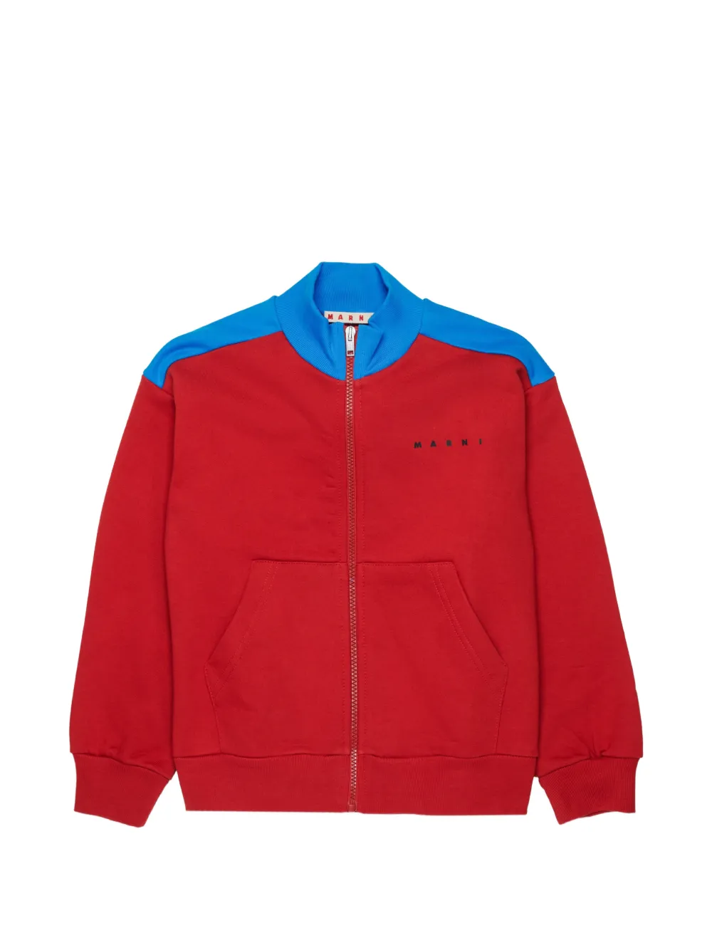 Marni Kids full-zip front sweatshirt - Rosso