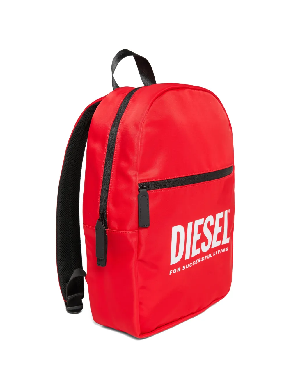  Diesel Kids Contrasting Logo Backpack - Red 