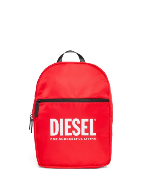Diesel Kids contrasting logo backpack