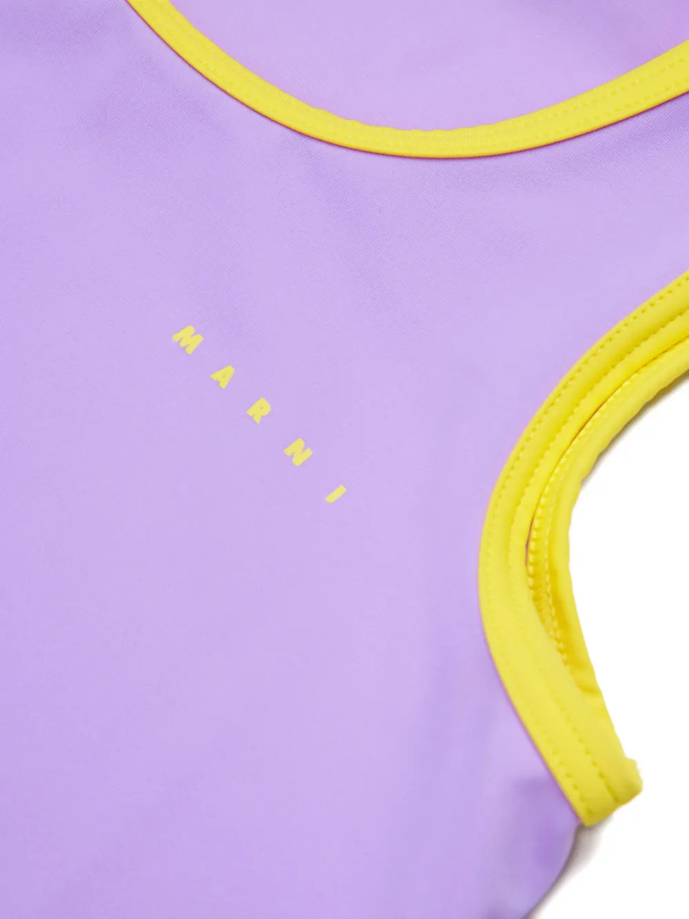  Marni Kids Contrast-trim Swimsuit - Purple 
