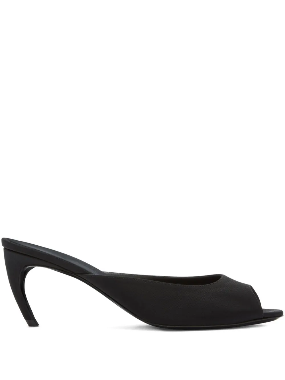 The Attico 65mm Ada peep-toe heeled mules | Black | Image 1