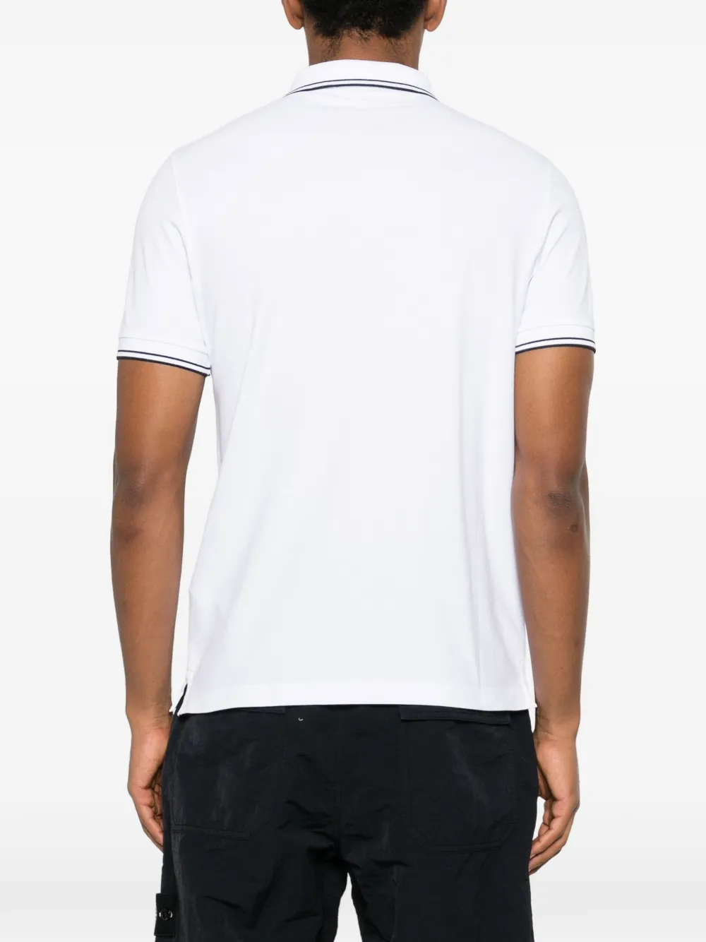 Stone Island Poloshirt met logopatch Wit