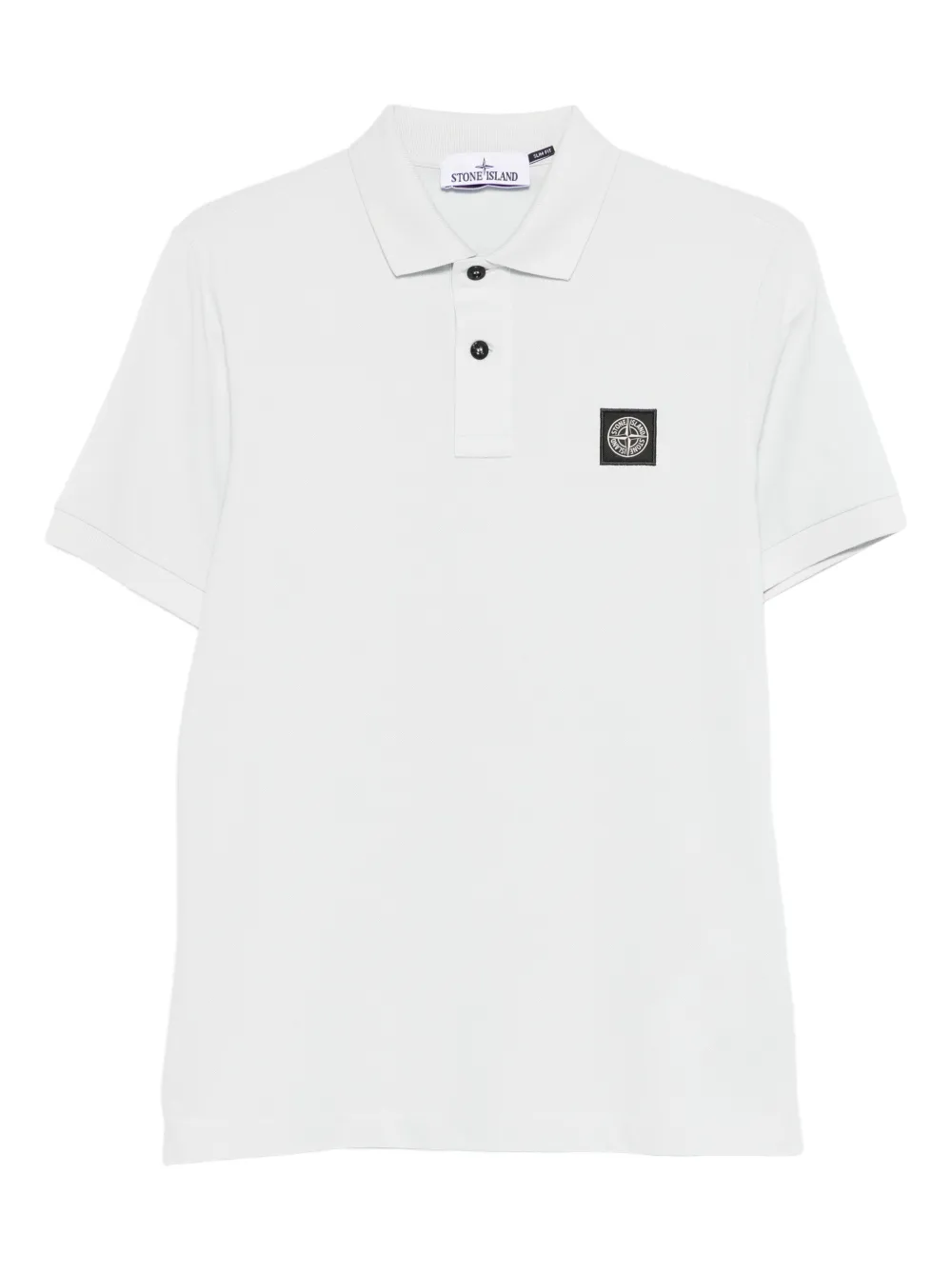 Stone Island logo-detail polo shirt - Grau