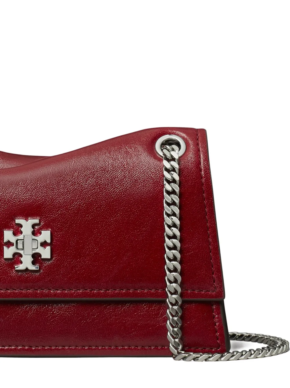 Tory Burch Mini Kira Turnlock Convertible Crossbody Bag In Red