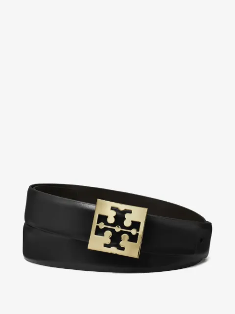 Tory Burch cinturón con logo en la hebilla