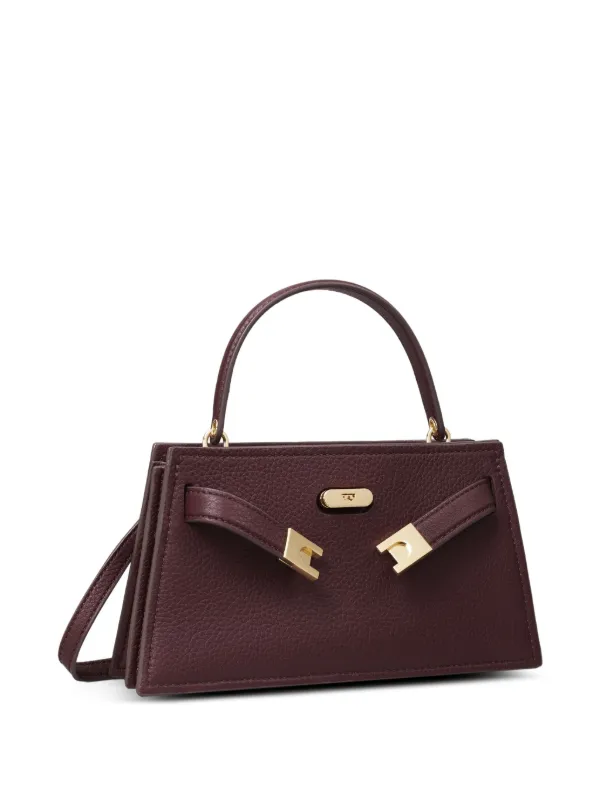 Tory Burch Bolsa Tote Lee Radziwill Mini Granulada | Vermelho