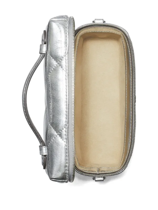 Tory Burch Kira Vanity Cross Body Bag | Silver | FARFETCH
